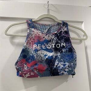 WITH Wear It To Heart Peloton Sports Bra Sz Medium Paint Splatter